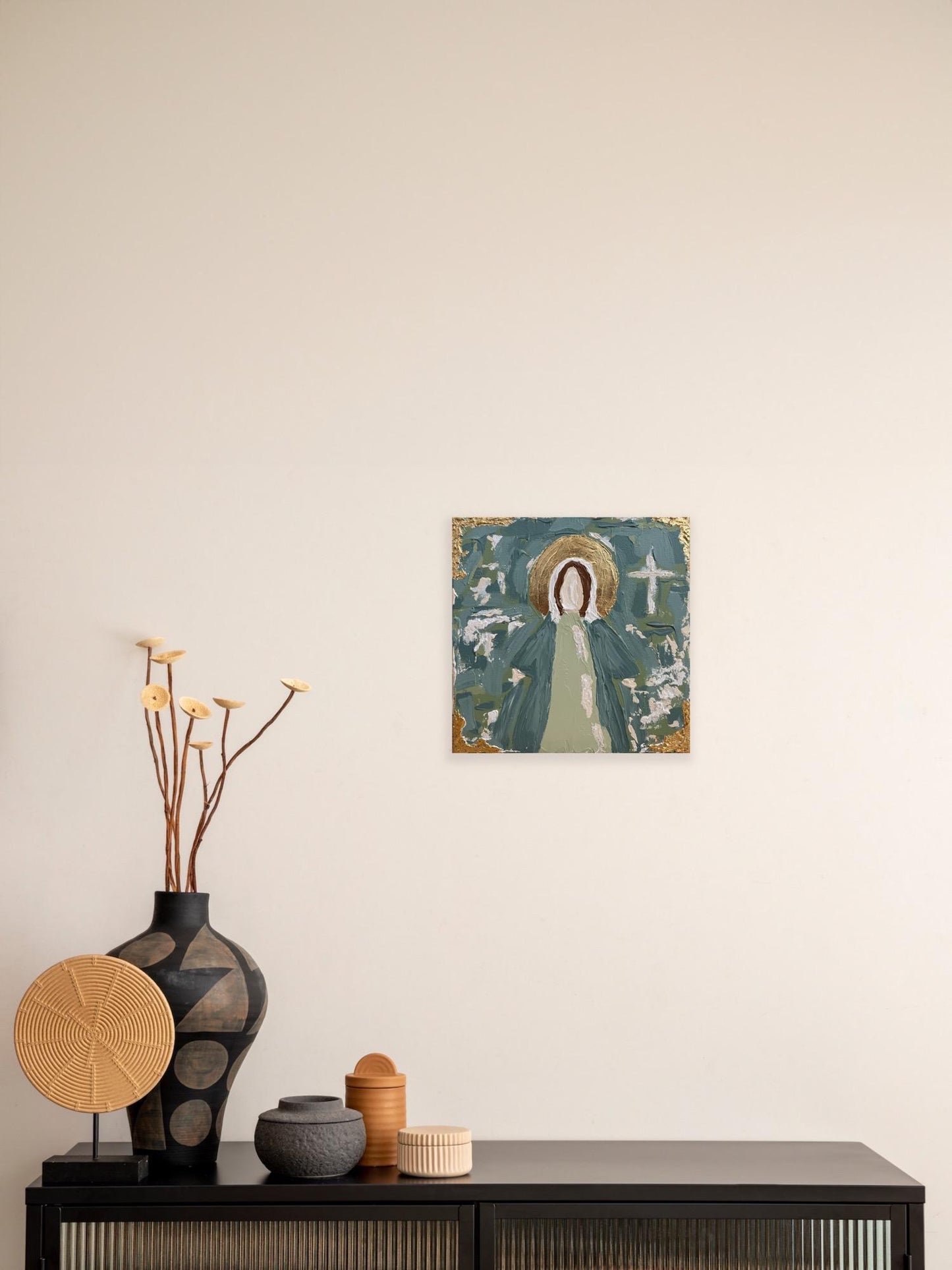 12x12 turquoise Mary